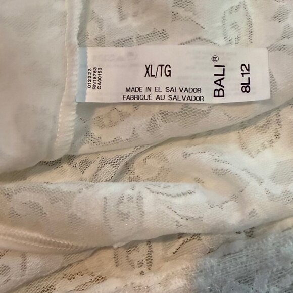 Bali Lace ‘N Smooth Shaping Cami White Size XL - Picture 8 of 10
